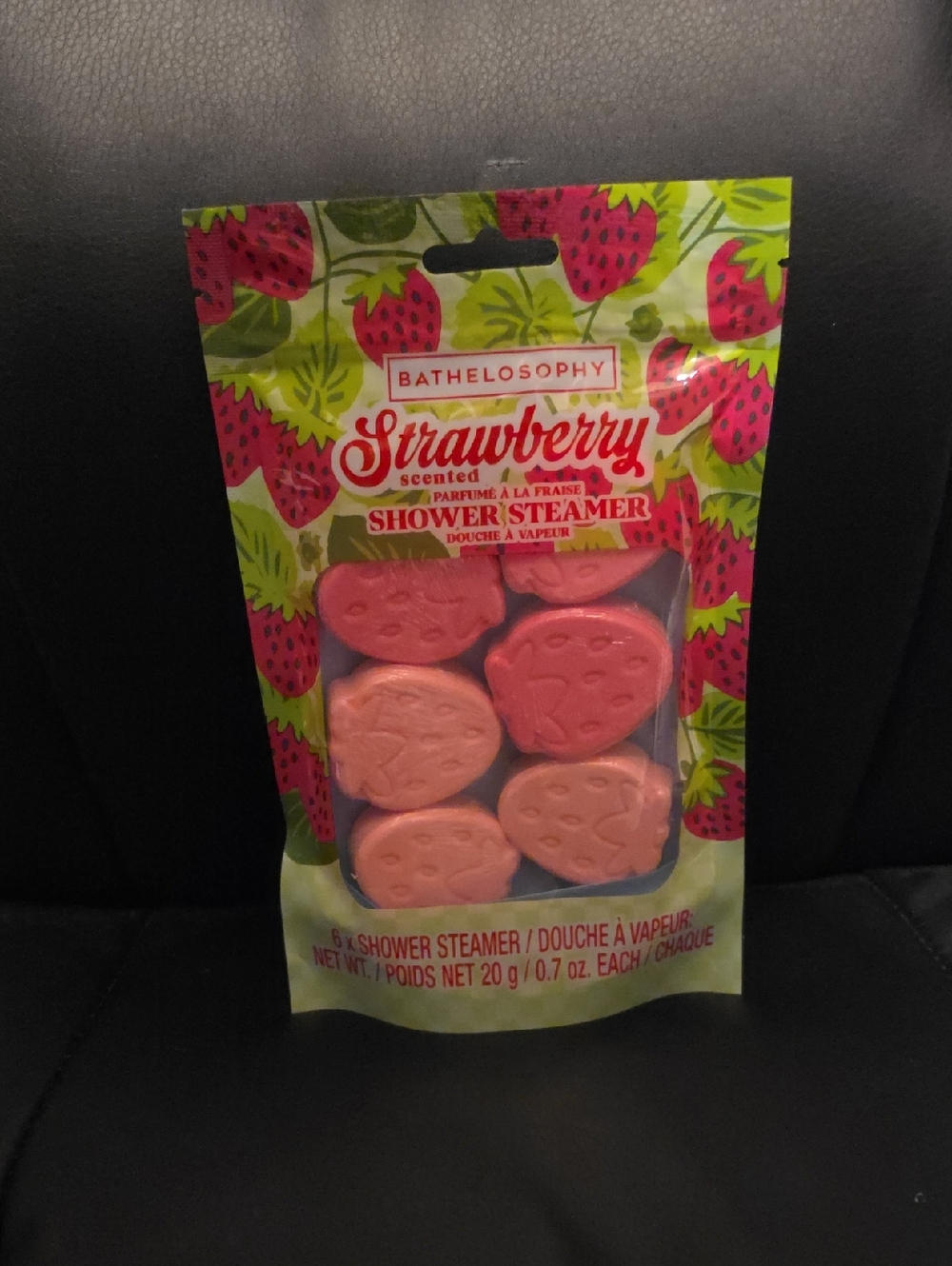 Strawberry scented shower steamers